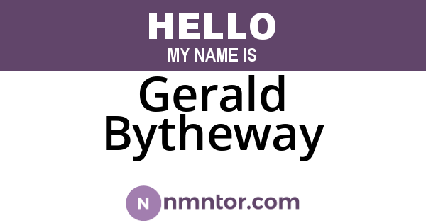 Gerald Bytheway