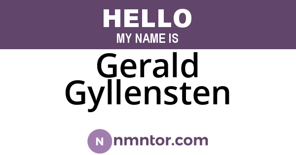 Gerald Gyllensten