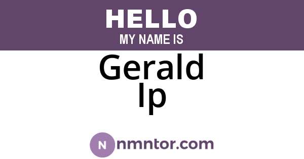 Gerald Ip