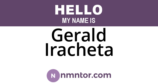 Gerald Iracheta