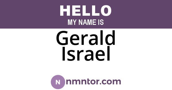 Gerald Israel