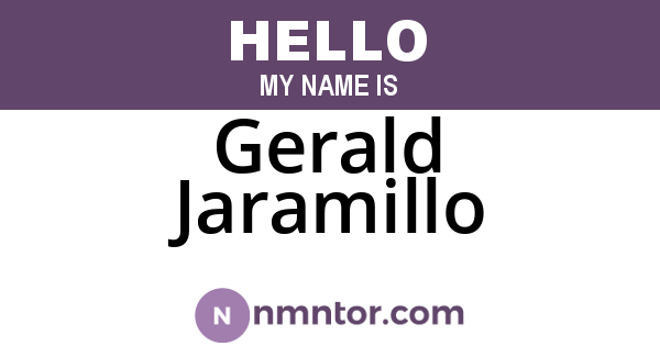 Gerald Jaramillo