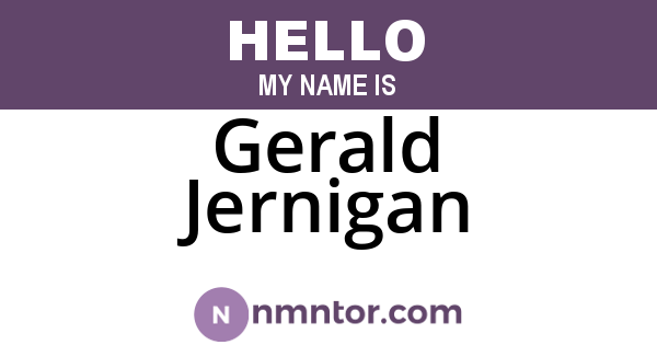 Gerald Jernigan
