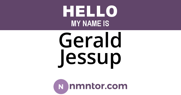 Gerald Jessup