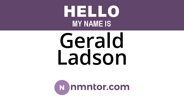Gerald Ladson