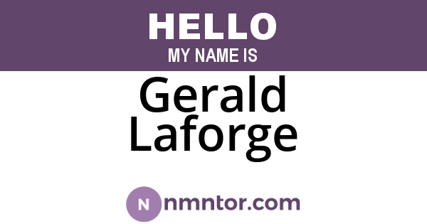Gerald Laforge