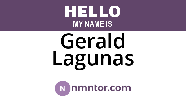 Gerald Lagunas