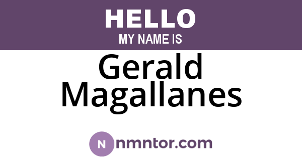 Gerald Magallanes