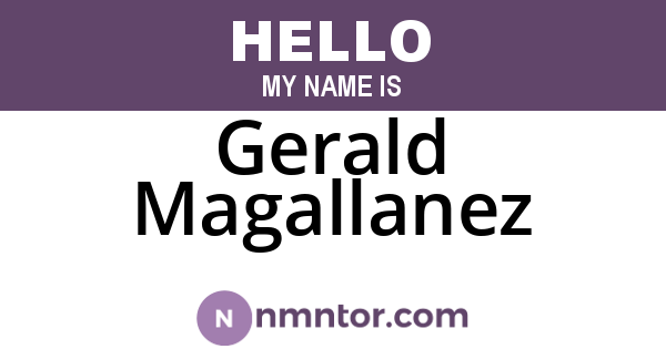 Gerald Magallanez