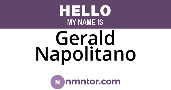 Gerald Napolitano