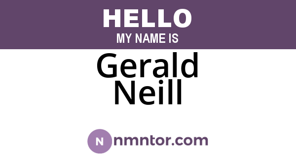 Gerald Neill