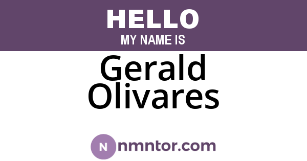 Gerald Olivares