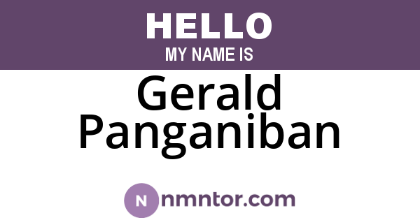 Gerald Panganiban