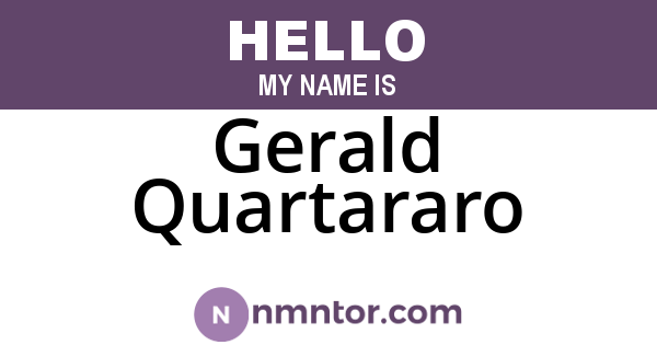 Gerald Quartararo