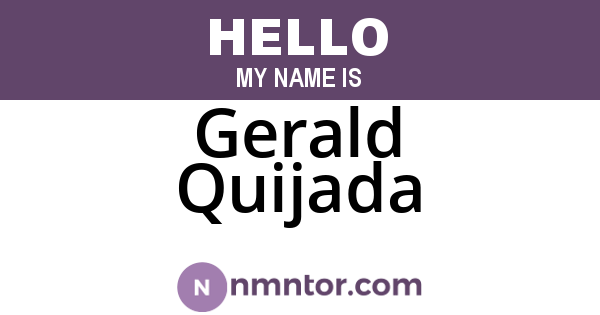 Gerald Quijada