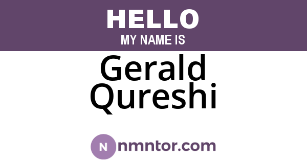 Gerald Qureshi