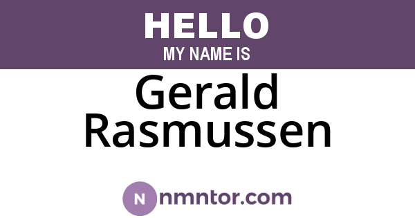 Gerald Rasmussen