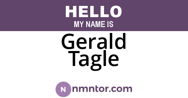 Gerald Tagle