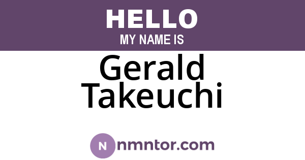 Gerald Takeuchi
