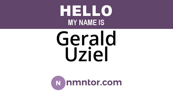 Gerald Uziel