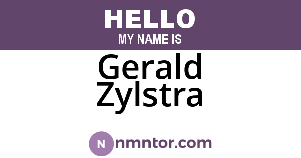 Gerald Zylstra