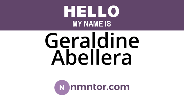 Geraldine Abellera