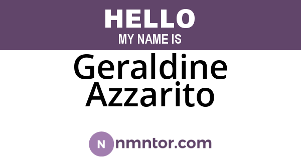 Geraldine Azzarito