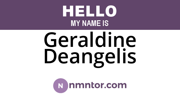 Geraldine Deangelis