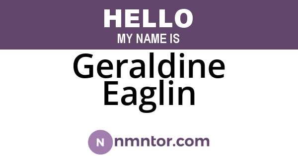 Geraldine Eaglin