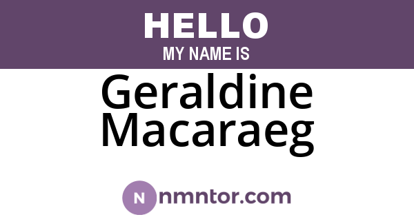 Geraldine Macaraeg