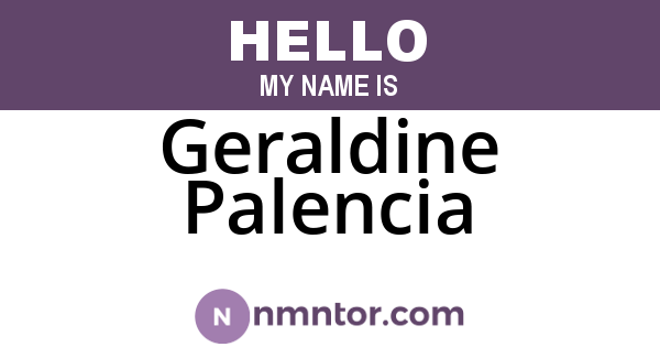 Geraldine Palencia