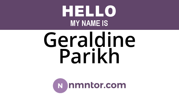 Geraldine Parikh