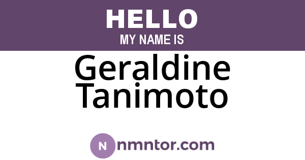 Geraldine Tanimoto