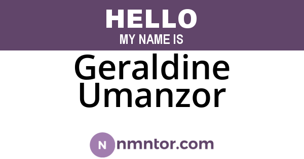 Geraldine Umanzor
