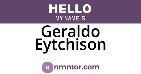 Geraldo Eytchison