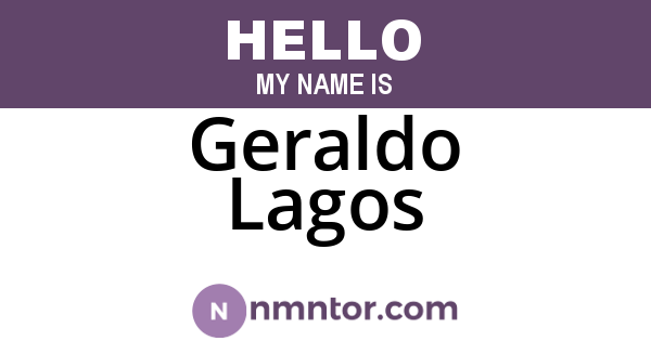 Geraldo Lagos
