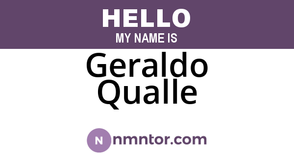 Geraldo Qualle
