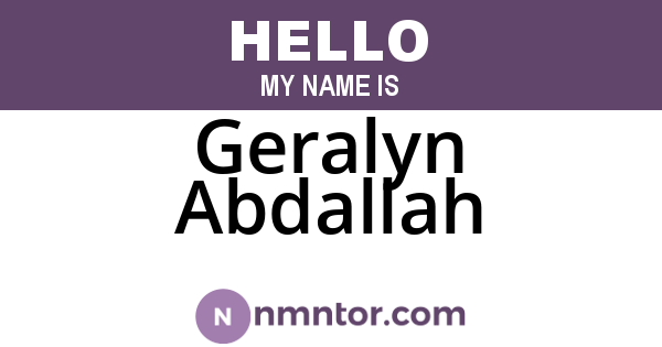 Geralyn Abdallah
