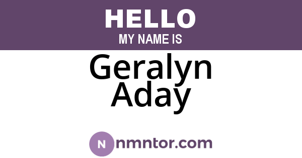 Geralyn Aday