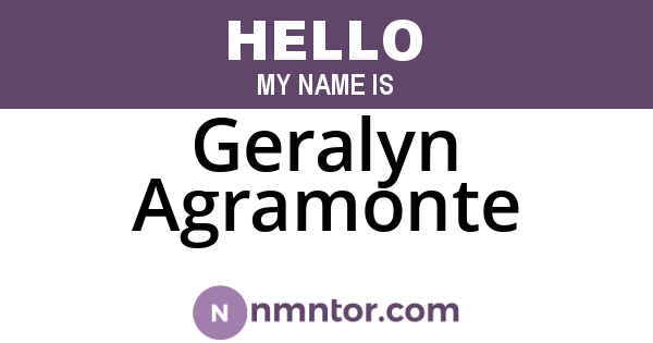 Geralyn Agramonte