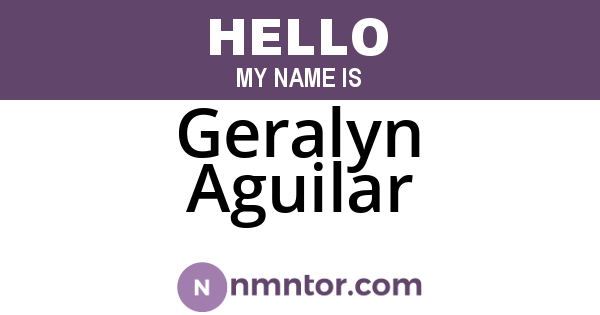Geralyn Aguilar