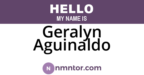 Geralyn Aguinaldo