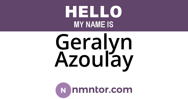 Geralyn Azoulay