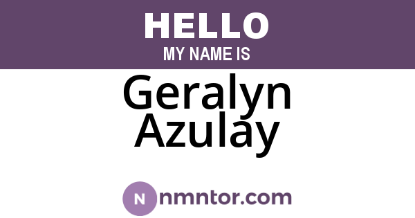 Geralyn Azulay