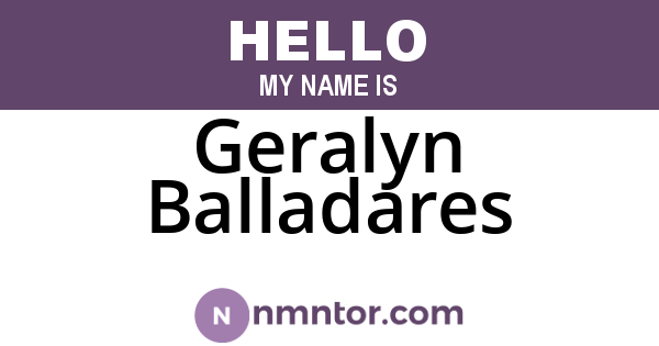 Geralyn Balladares