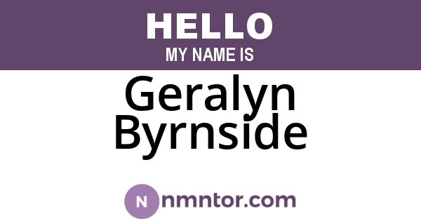 Geralyn Byrnside