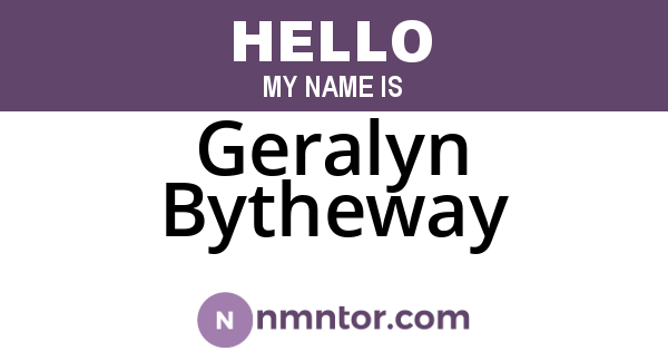 Geralyn Bytheway