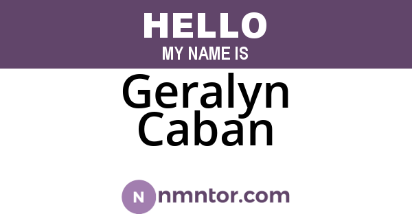 Geralyn Caban