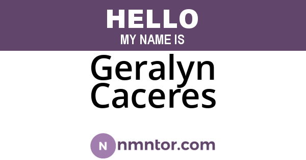 Geralyn Caceres