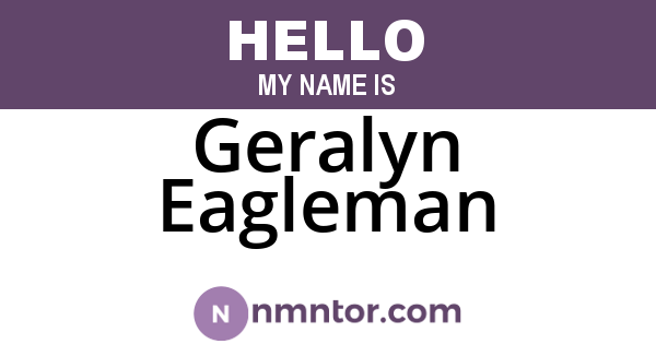 Geralyn Eagleman